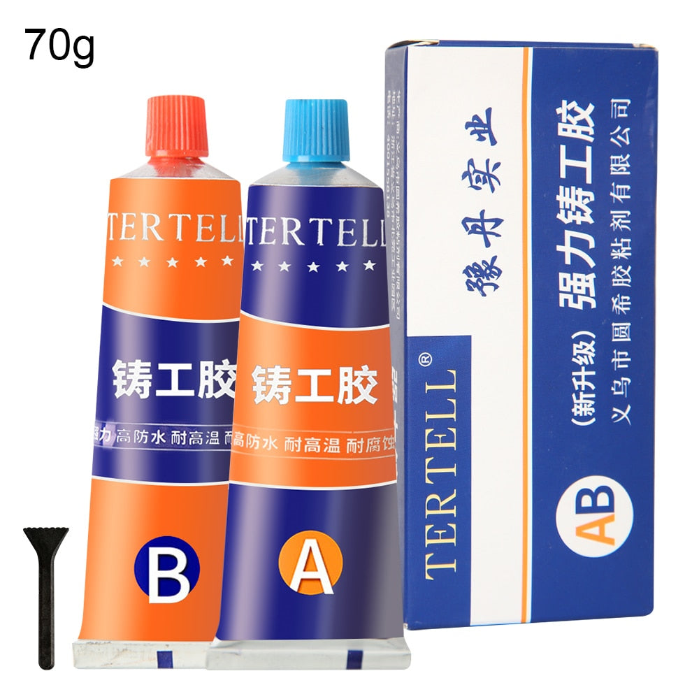 20/70/100g Industrial Repair Paste Glue Heat Resistance Cold Weld Metal Repair Paste A&amp;B Adhesive Gel Casting Agent Tools - 70g