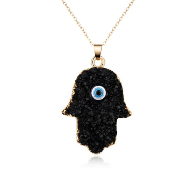 Vintage Turkish Evil Eye Pendant Choker Necklace Lucky Blue Evil Eyes Clavicle Chain Necklace Party Jewelry For Women Girls Gift - Style 9