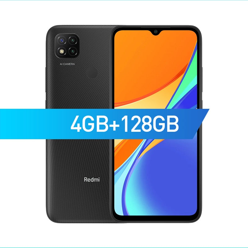Global Version Xiaomi Redmi 9C 32GB 64GB Smartphone 6.53 Inch 13MP Triple Camera 5000mAh MTK Helio G35 Octa Core 4G Mobile Phone - 4GB 128GB Gray / China / Bundle 1