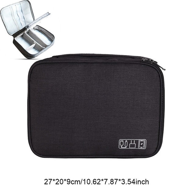 Digital Storage Bags Electronics Cable Organizer Cord Usb Wires Portable Charger Power Bank Accessories for Nintendo Switch - Black Bag H / China