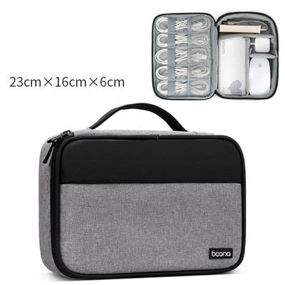 Digital Storage Bags Electronics Cable Organizer Cord Usb Wires Portable Charger Power Bank Accessories for Nintendo Switch - Gray Black Bag B4 / Russian Federation